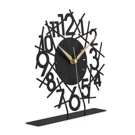 Aberto Design Reloj Decorativo Lineal - Black